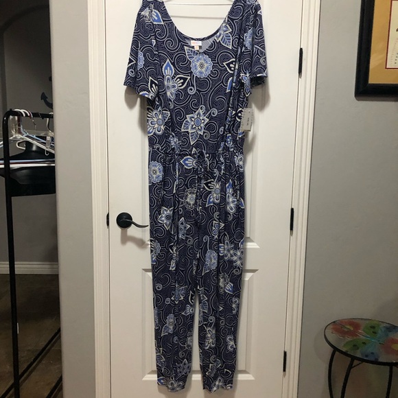 LuLaRoe | Pants & Jumpsuits | Lularoe Womans Size 3 Xl One Piece Floral ...